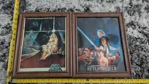 Star Wars Return of the Jedi Framed Movie Poster Art Print Set Wood Frames